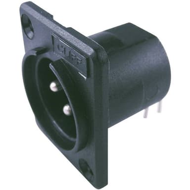 Cliff CP30005 ACM / PC XLR-kontakter Flänsstickkontakt