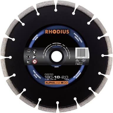 Diamantkapskiva Rhodius 304095 Diameter 230 mm 1 st