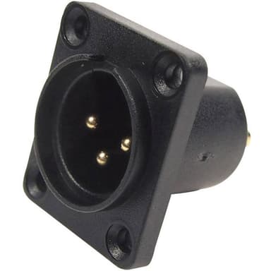 Cliff CP30060 CP30060 XLR-kontakter Flänsstickkontakt