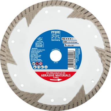PFERD 68000024 Diamantkapskiva DG 230 x 2,8 x 22,23 SG