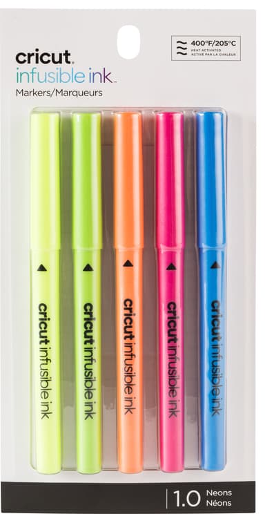 Cricut Brights Infusible bläckpennor med tunn spets 1.0 (5-pack)