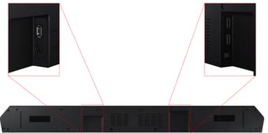 Samsung HW-Q610B soundbar med subwoofer