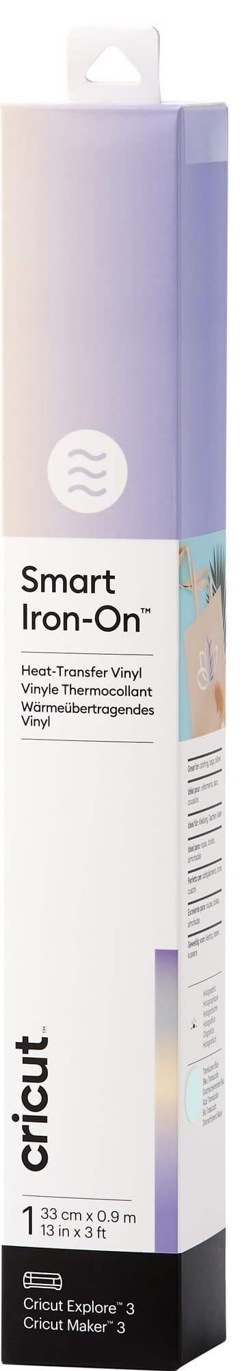 Cricut Smart Iron-On Holographic ark 33x91 (transparent blå)