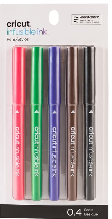 Cricut Basic Infusible bläckpennor med tunn spets 0.4 (5-pack)