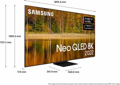 Samsung 85" QN800B 8K Neo QLED Smart TV (2022)