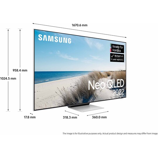 Samsung 75" QN95B 4K Neo QLED TV (2022)