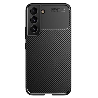 SKALO Samsung S22+ Carbon Fiber TPU-skal - Svart