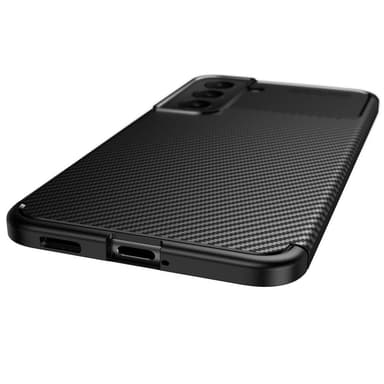 SKALO Samsung S22+ Carbon Fiber TPU-skal - Blå