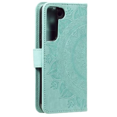 SKALO Samsung S22 Mandala Plånboksfodral - Turkos