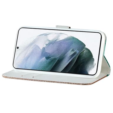 SKALO Samsung S22 Croco Glitter Plånboksfodral - Grön