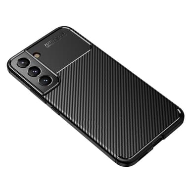 SKALO Samsung S22+ Carbon Fiber TPU-skal - Svart
