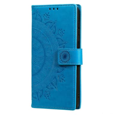 SKALO Samsung S22 Mandala Plånboksfodral - Blå