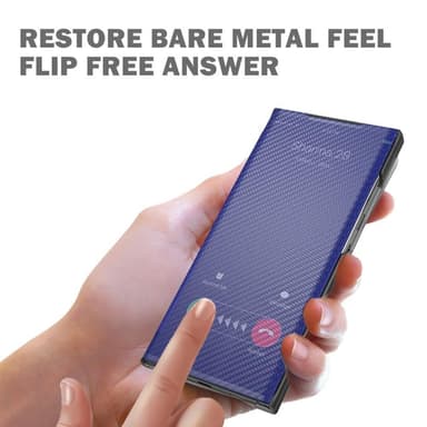 SKALO Samsung S22 Armored guards Carbon Fiber Fodral - Mörkblå