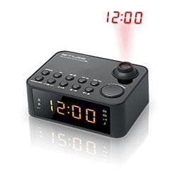 Muse Klockradio M-178P Svart, 0,9 tums gul LED, med dimmer