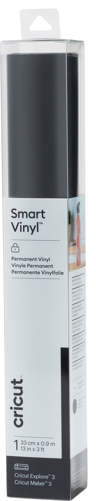 Cricut Smart Vinyl Permanent ark 33 x 91cm (svart)