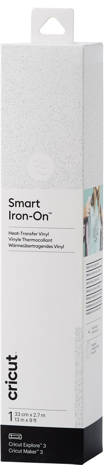 Cricut Smart Iron-On glitterark 33x273 (vitt glitter)