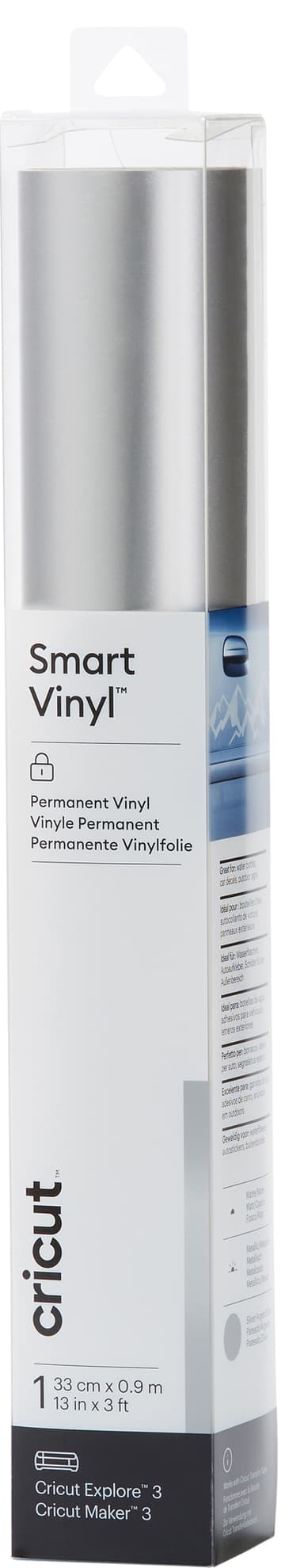 Cricut Smart Vinyl Permanent ark 33 x 91 cm (silver)