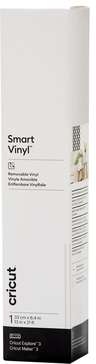 Cricut Smart Vinyl Removable ark 33 x 640 cm (vit)