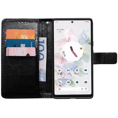 Mobilplånbok 3-kort Google Pixel 6a - Svart