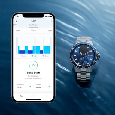 Withings ScanWatch hybrid smartwatch 43mm (blå)