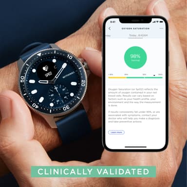 Withings ScanWatch hybrid smartwatch 43mm (blå)