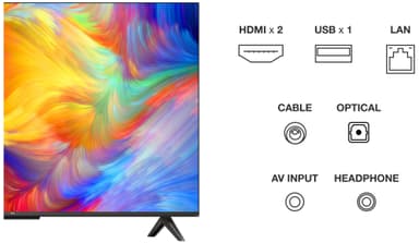 TCL 43" P830 4K LED Smart TV (2022)