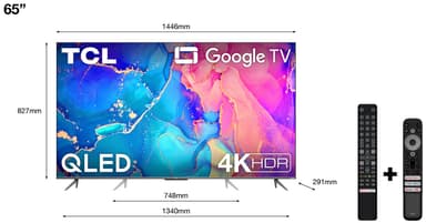 TCL 65" QLED760 4K QLED Smart TV (2022)