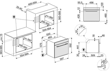 Smeg inbyggnadsugn SO6102M2S