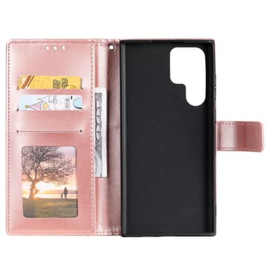 SKALO Samsung S22 Ultra Mandala Plånboksfodral - Roséguld