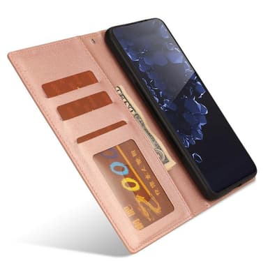 SKALO Samsung S22+ DOLIZMA 2 i 1 Magnet Plånboksfodral - Roséguld