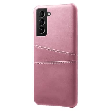 SKALO Samsung S22 PU-Läder Korthållare Skal - Roséguld
