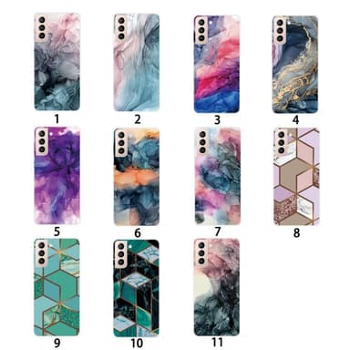 SKALO Samsung S22+ Marmor TPU-skal - Motiv 11