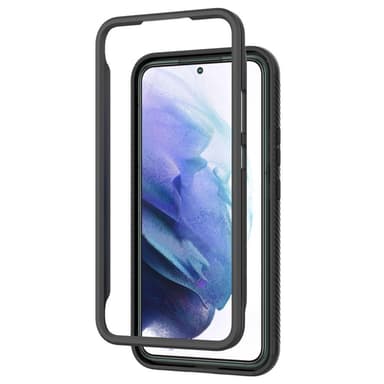 SKALO Samsung S22+ Shockproof Clear Hybrid Skal - Svart