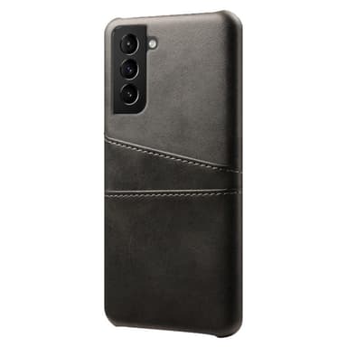 SKALO Samsung S22+ PU-Läder Korthållare Skal - Svart