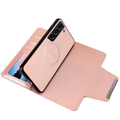 SKALO Samsung S22+ DOLIZMA 2 i 1 Magnet Plånboksfodral - Roséguld