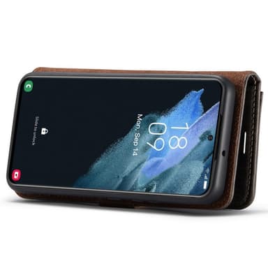DG MING Samsung S22 2-i-1 Magnet Plånboksfodral - Grå