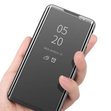 SKALO Samsung S22 Clear View Spegel fodral - Rosa