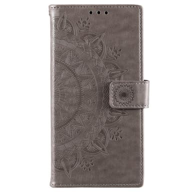 SKALO Samsung S22 Mandala Plånboksfodral - Grå