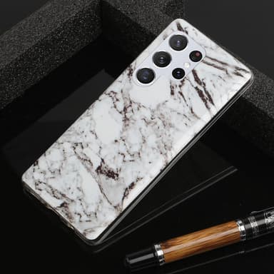 SKALO Samsung S22 Ultra Marmor TPU-skal - Motiv 5