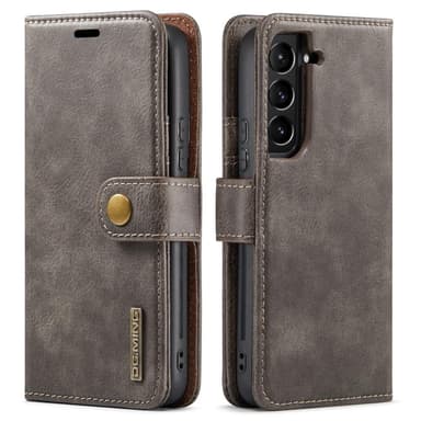 DG MING Samsung S22 2-i-1 Magnet Plånboksfodral - Grå