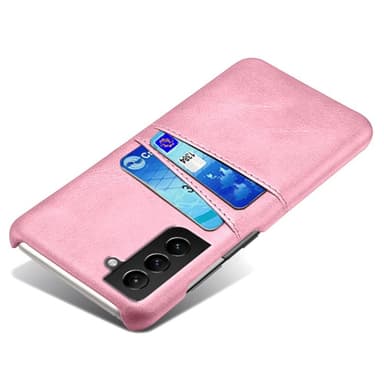 SKALO Samsung S22 PU-Läder Korthållare Skal - Roséguld