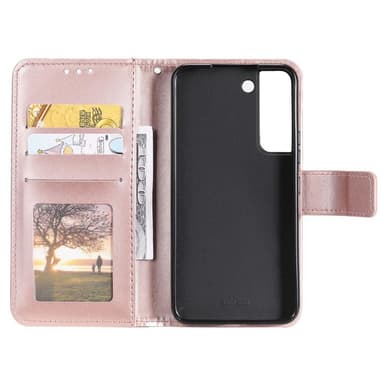 SKALO Samsung S22+ Mandala Plånboksfodral - Roséguld