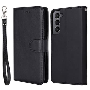 SKALO Samsung S22 Magnetskal/plånbok ""2 i 1"" - Svart