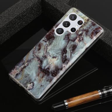 SKALO Samsung S22 Ultra Marmor TPU-skal - Motiv 3