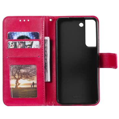SKALO Samsung S22+ Mandala Plånboksfodral - Cerise