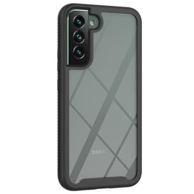 SKALO Samsung S22+ Shockproof Clear Hybrid Skal - Svart