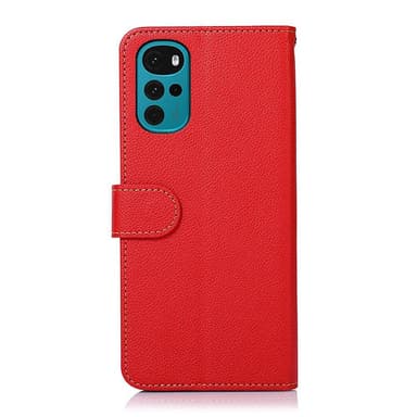KHAZNEH Motorola Moto G22 / Moto E32s 4G Plånboksfodral - Röd/Svart