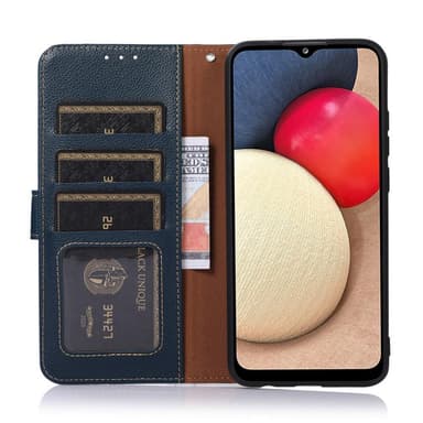 KHAZNEH Motorola Moto G22 / Moto E32s 4G Plånboksfodral - Blå/Brun