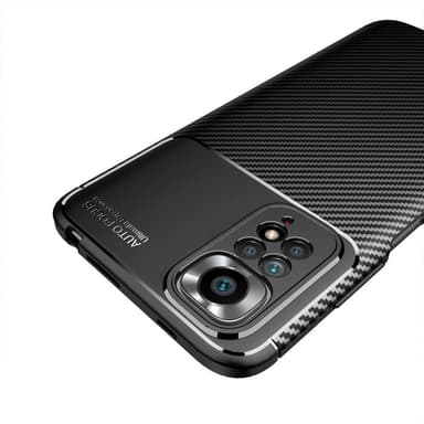 Xiaomi Redmi Note 11 / Note 11S Karbon fiber Texture Skal - Svart