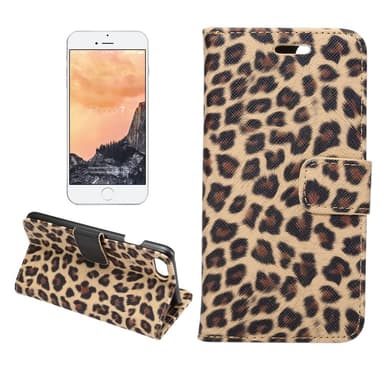 iPhone 7 / iPhone 8 / SE Plånboksfodral / Fodral Leopard Gul - Brun